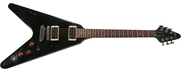 Gibson 1984 Flying Vee Guitar, Black