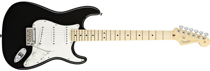 Fender American Standard Stratocaster, Black with Maple Fingerboard