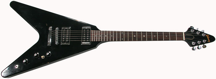Gibsopn 1984 Flying Vee Guitar, Black