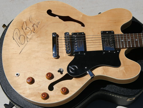 BB King Signature on Epiphone Dot Guitar